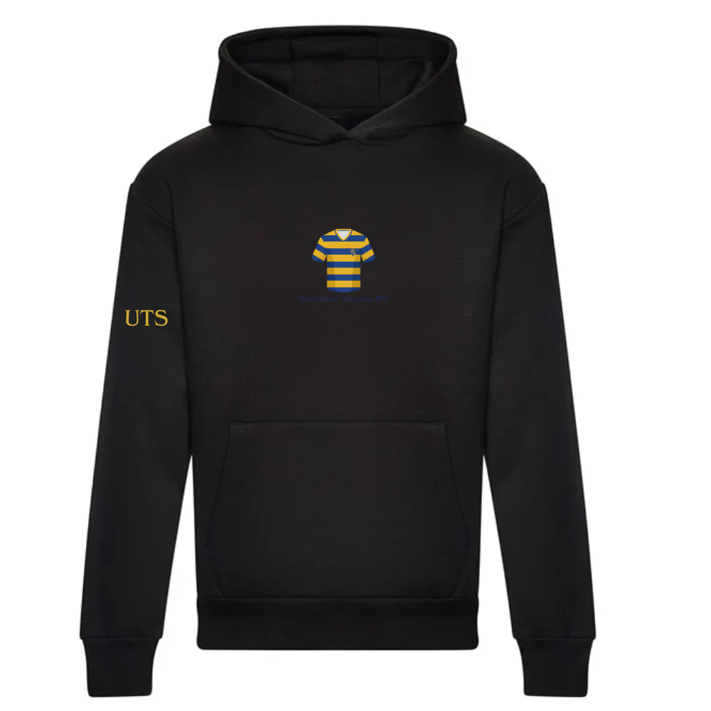 Cheltenham Saracens RFC- Oversized, heavy weight hoodie - Jersey - Black