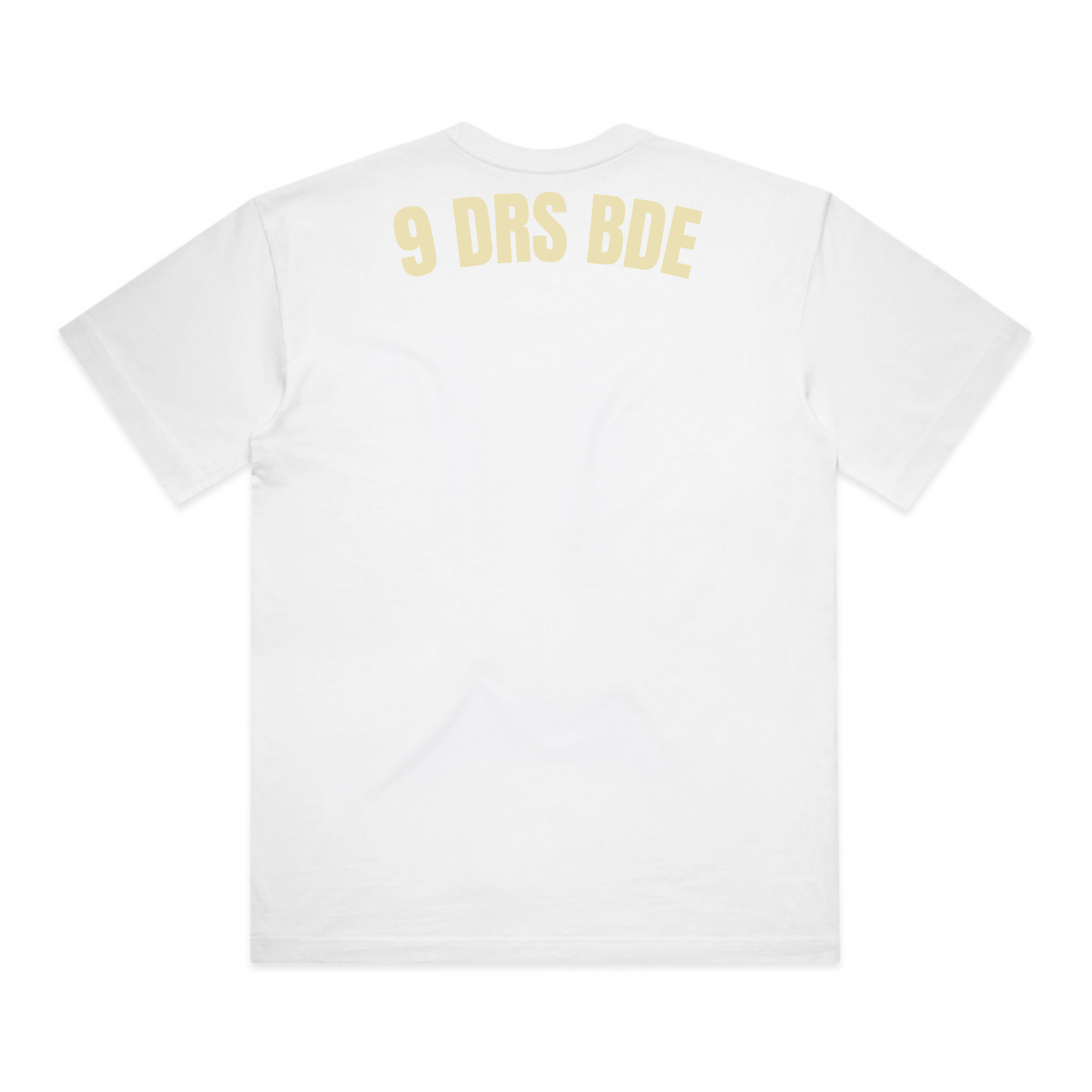 9 DRS - Heavy Weight White Tee
