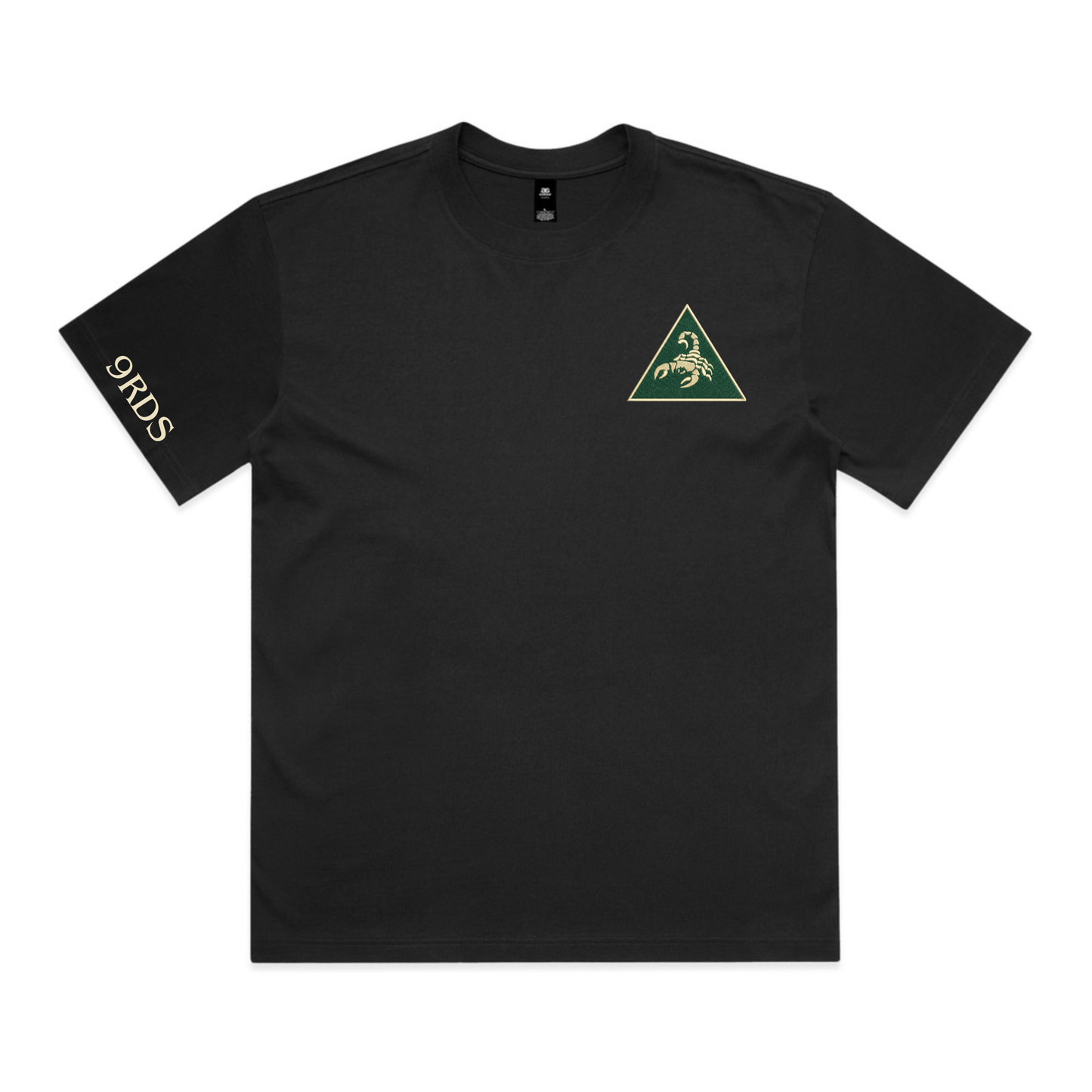 9RDS - Heavy Weight Black Tee