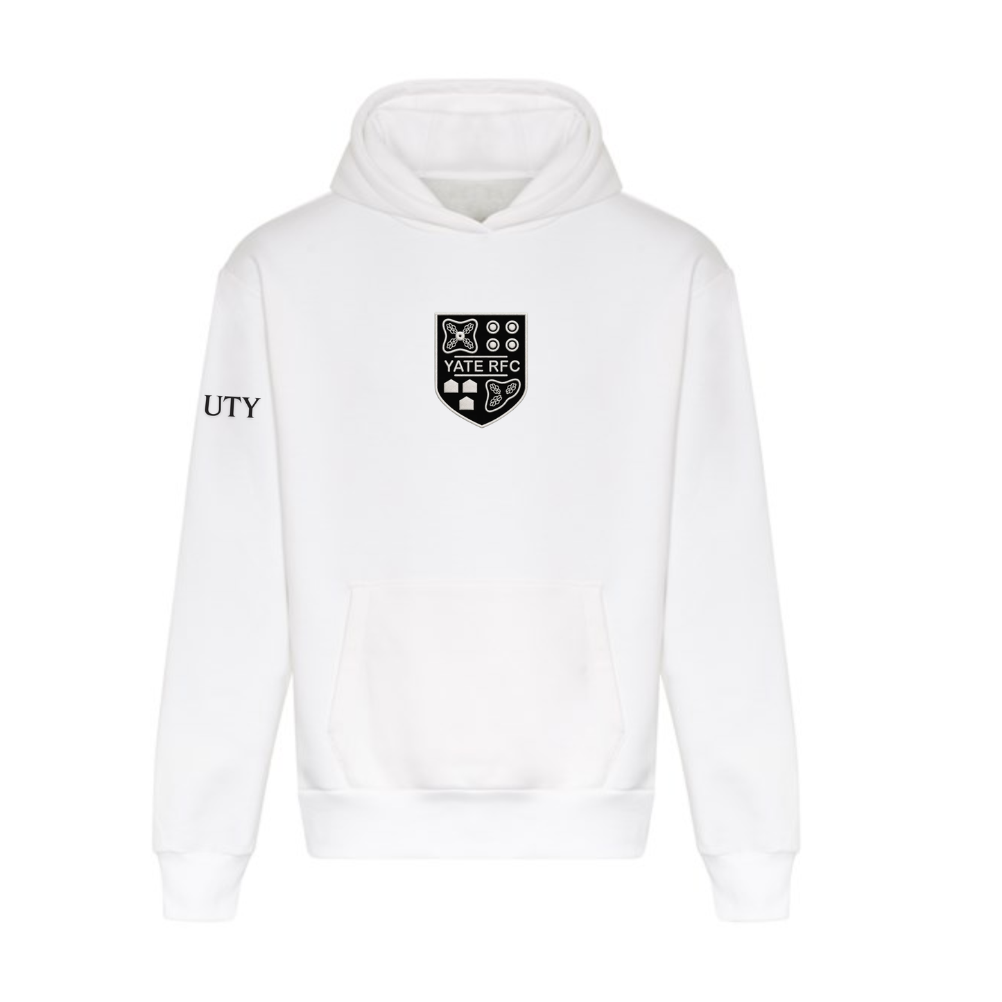 Yate RFC - Heavy Weight All Black Crest Hoodie - Unisex