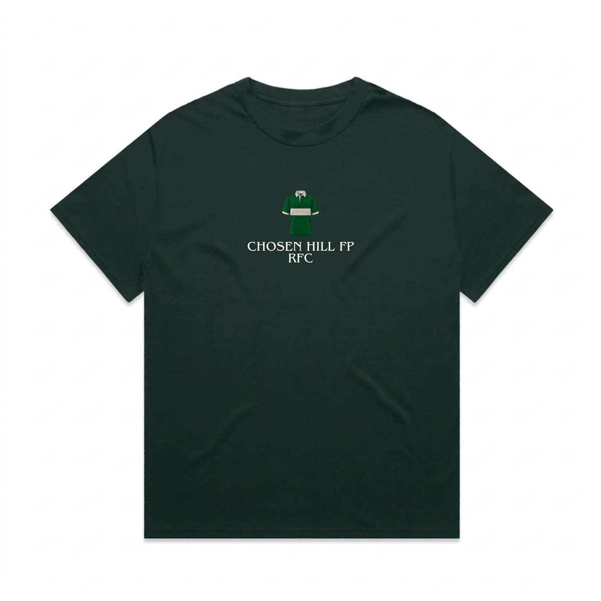 Chosen Hill Former Pupils - Men's Heavy Embroidered Jersey Tee