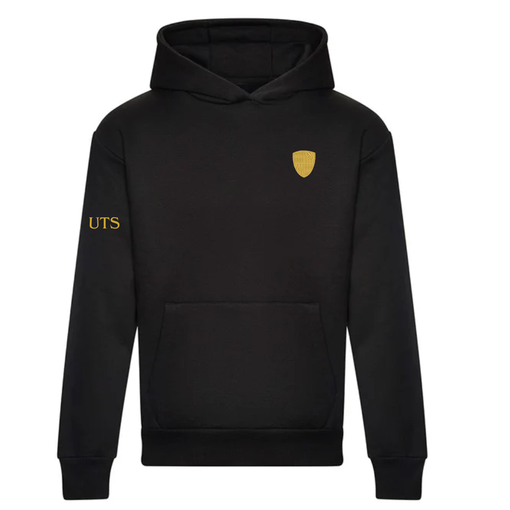 Cheltenham Saracens RFC - Oversized, heavy hoodie - simplistic logo - Black