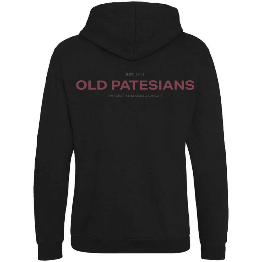 Old Pat's - Minaamlist - Oversized, Heavy Weight Hoodie - Black