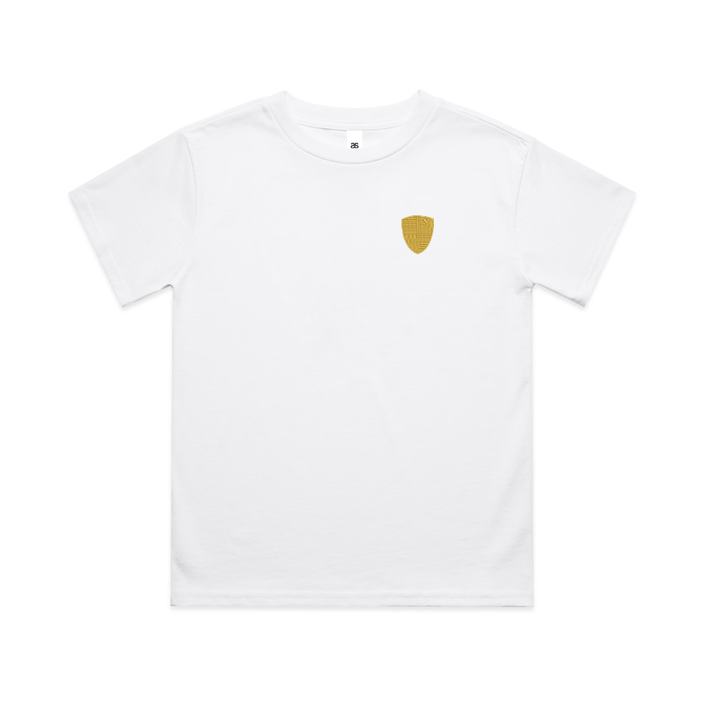 Cheltenham Sarcens RFC - Kids Classic Tee - Minamilist Logo - White