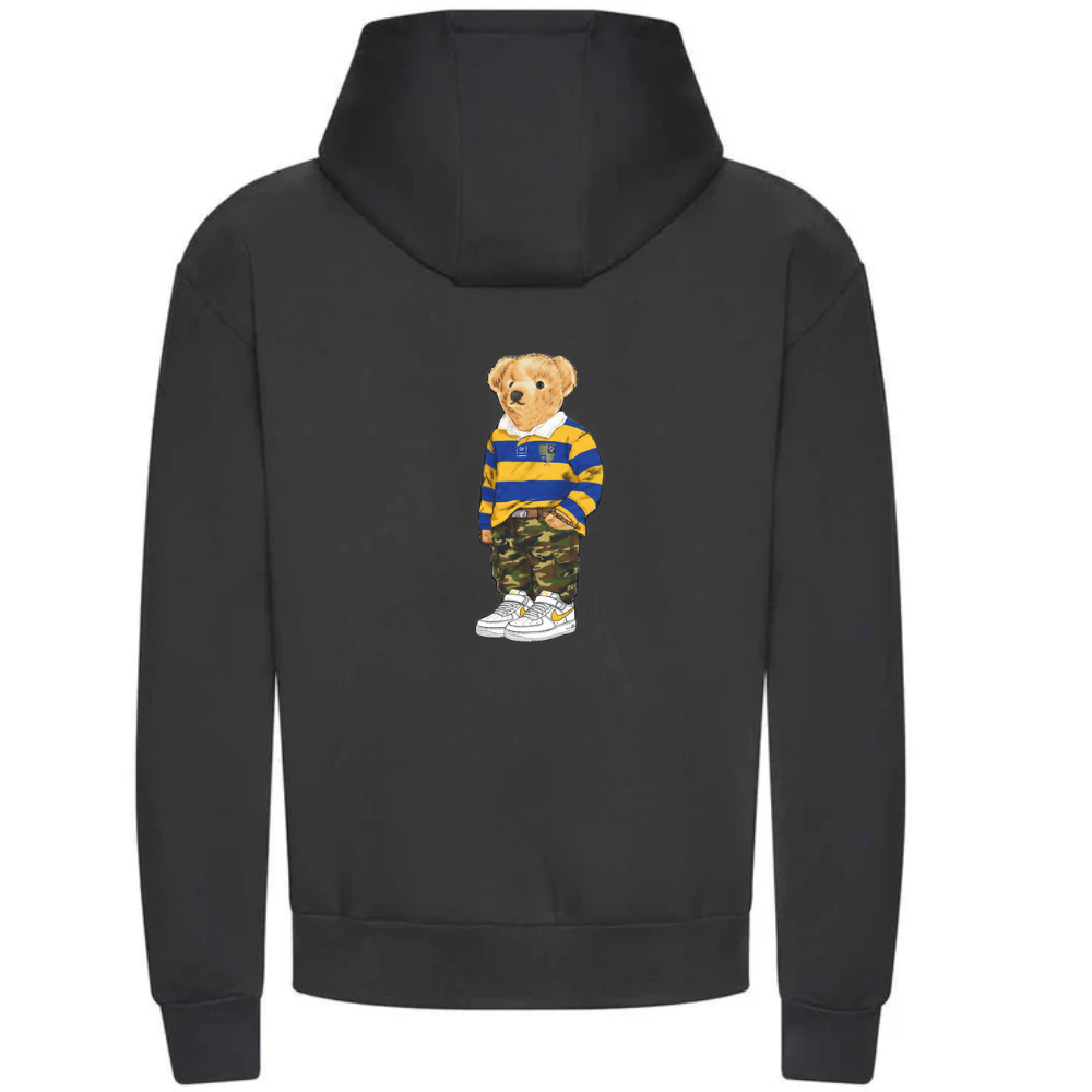 Cheltenham Saracens RFC - Oversized, heavy hoodie - simplistic logo + BEAR