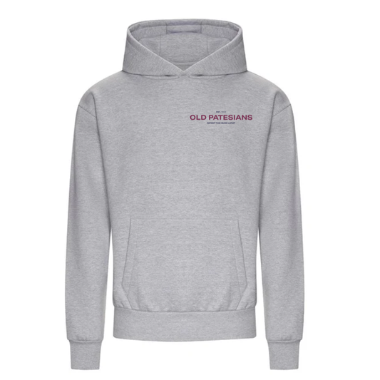 Old Pat's Minaamlist- Oversized, Heavy Weight Hoodie - Grey