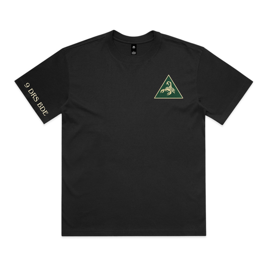 9 DRS - Heavy Weight Black Tee