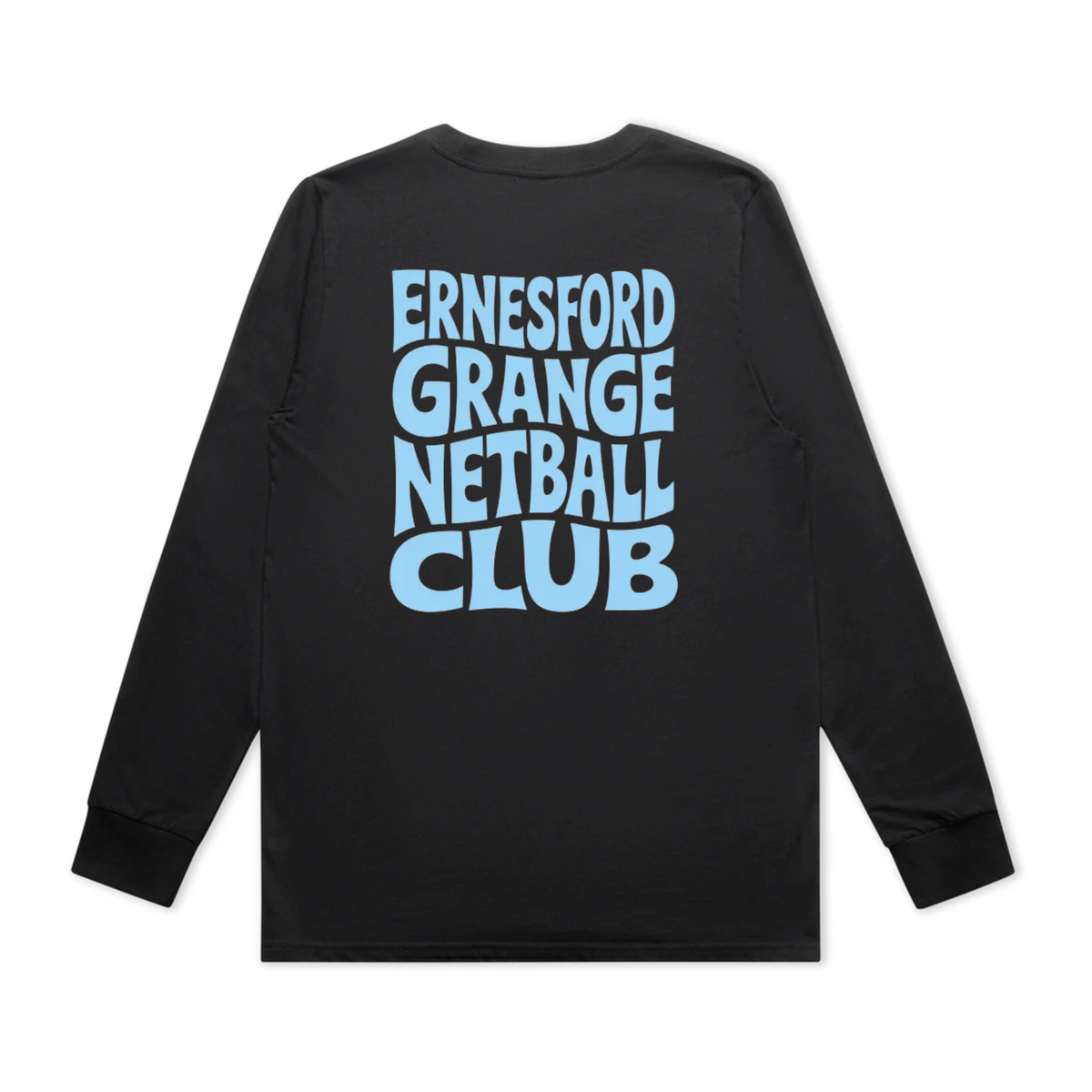 Ernesford Grange Netball Club - Funky Text - Long Sleeve