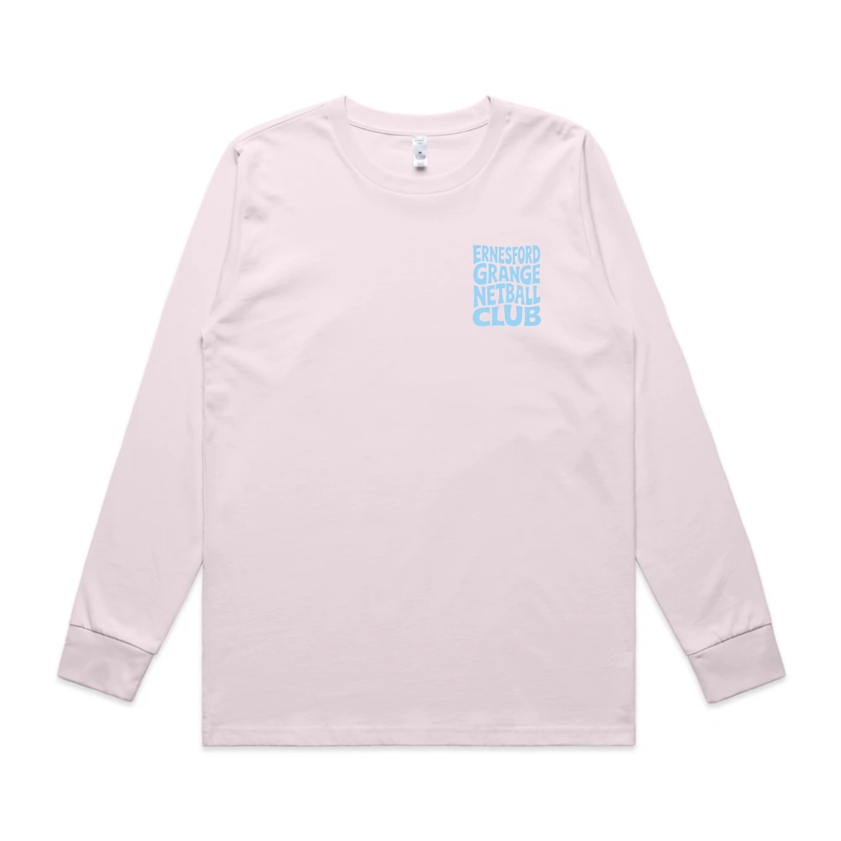 Ernesford Grange Netball Club - Funky Text - Long Sleeve