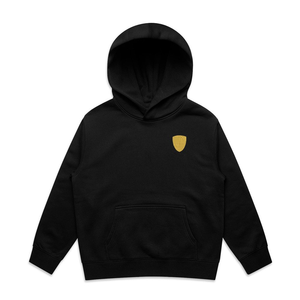 Cheltenham Sarcens RFC -Kids Relaxed Hood - Minamlist - Black