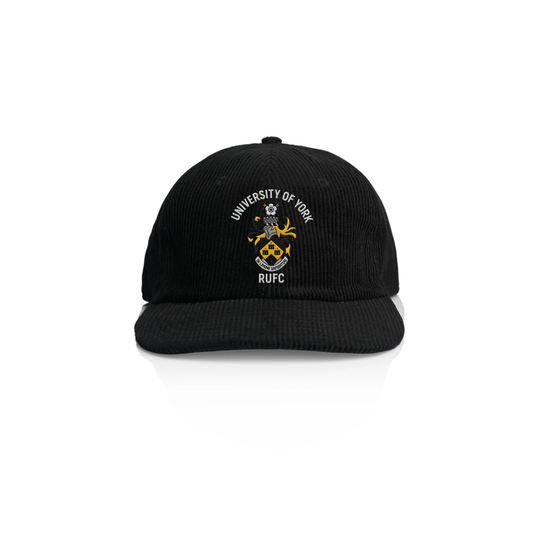 University Of York Rugby - Black Cord Cap - Coming Soon