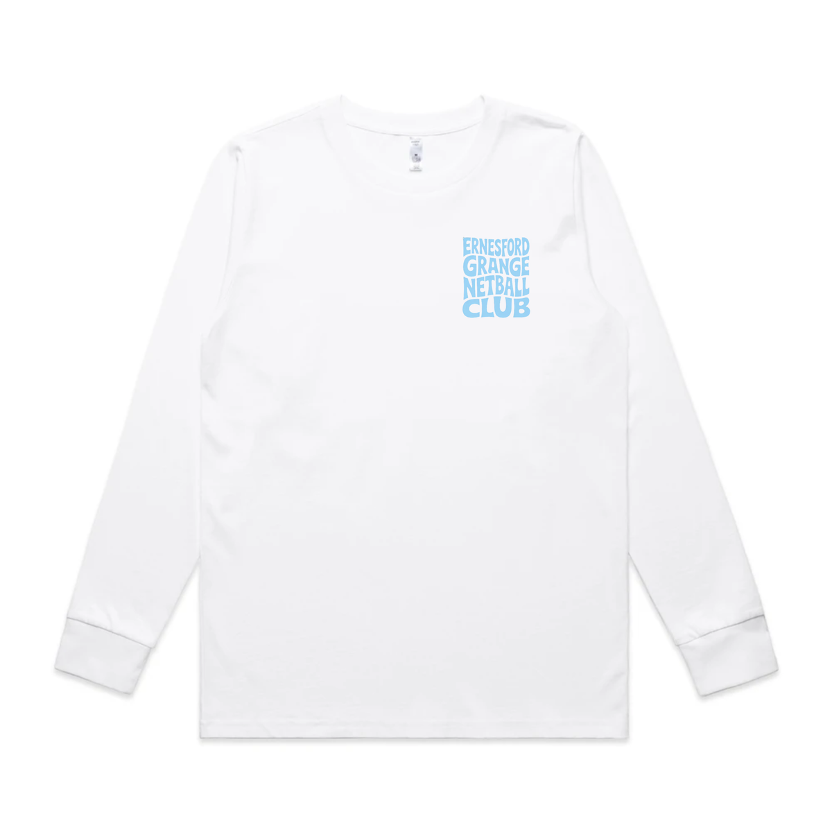 Ernesford Grange Netball Club - Funky Text - Long Sleeve