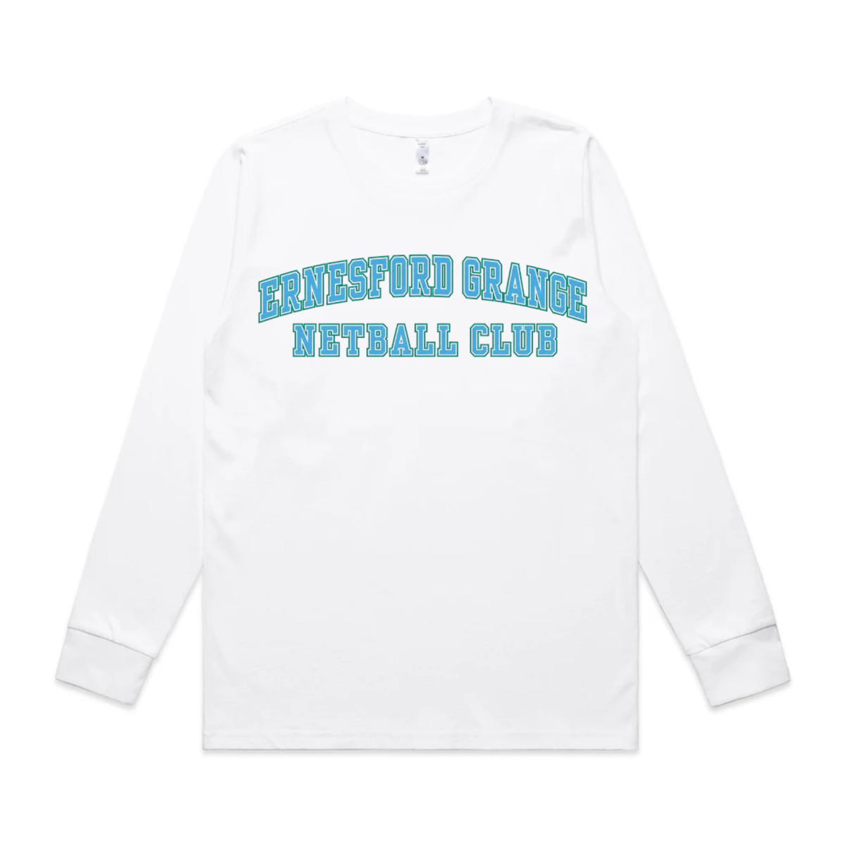 Ernesford Grange Netball Club - Varsity Text - Long Sleeve