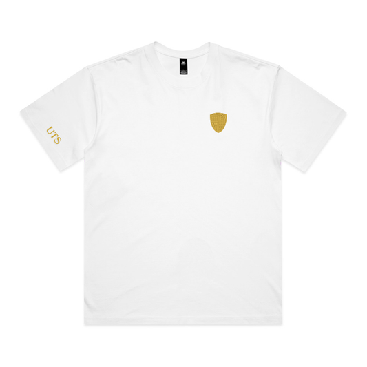 Cheltenham Sarcens RFC - Women's Heavy Tee - Minamlist- White