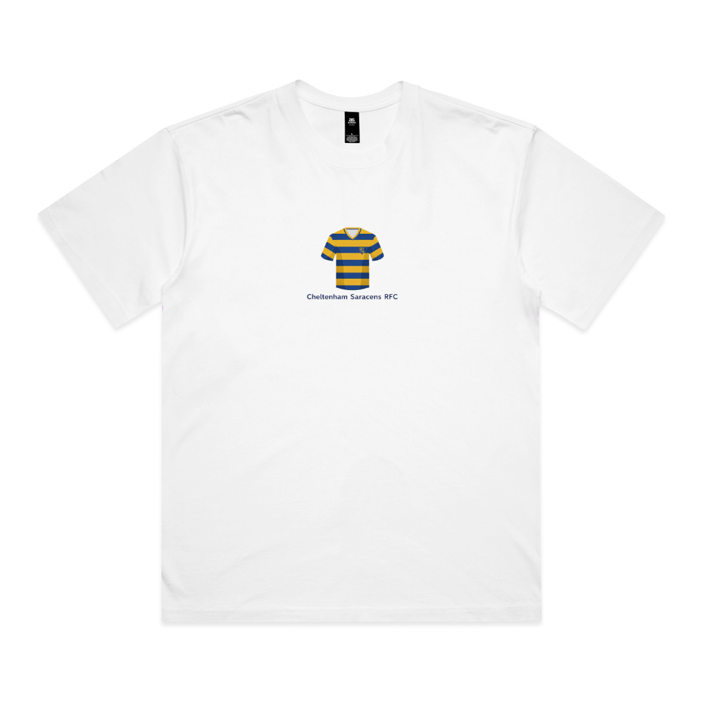 Cheltenham Sarcens RFC - Women's Heavy Tee - Jersey- White