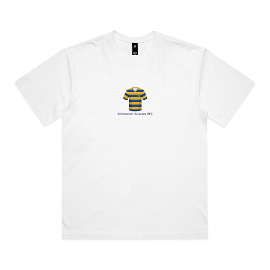 Cheltenham Sarcens RFC - Women's Heavy Tee - Jersey- White