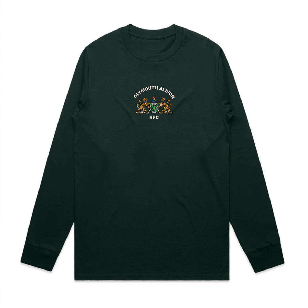 Plymouth Albion - Men's Centralised Logo Long Sleeve Tee