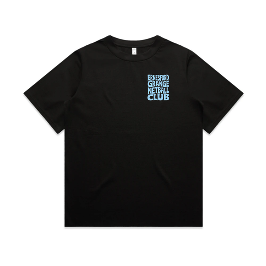 Ernesford Grange Netball Club - Funky Text Heavy Weight Tee