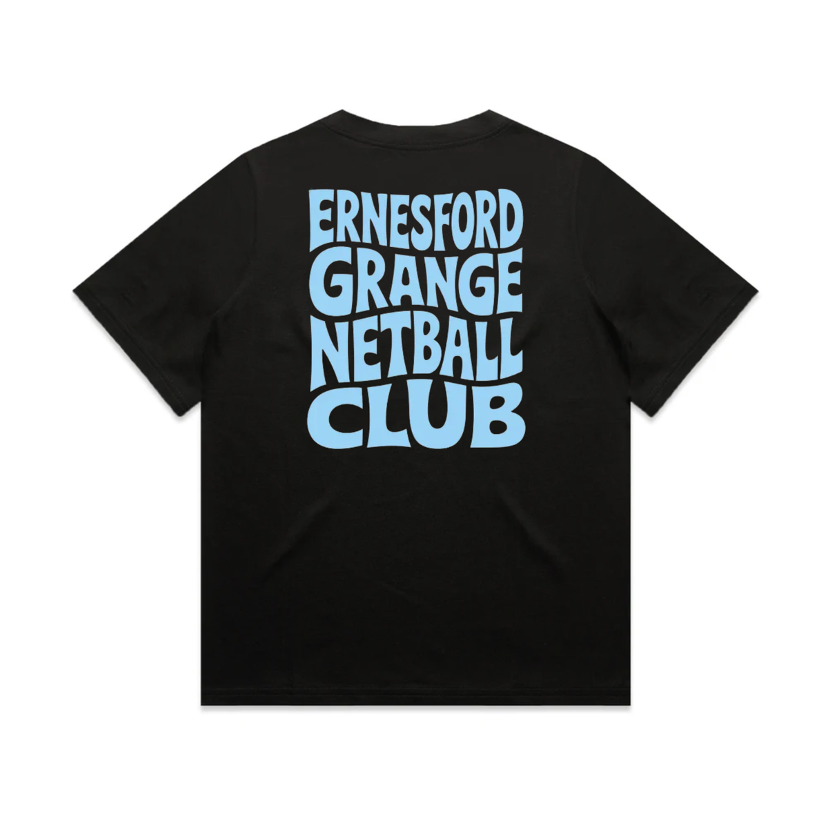 Ernesford Grange Netball Club - Funky Text Heavy Weight Tee