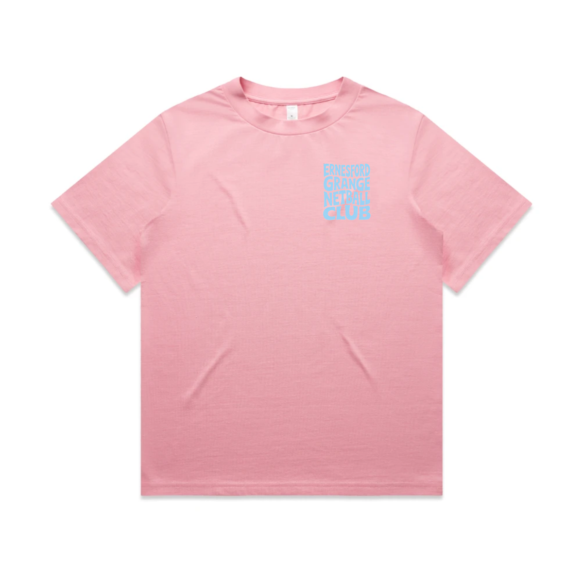 Ernesford Grange Netball Club - Funky Text Heavy Weight Tee