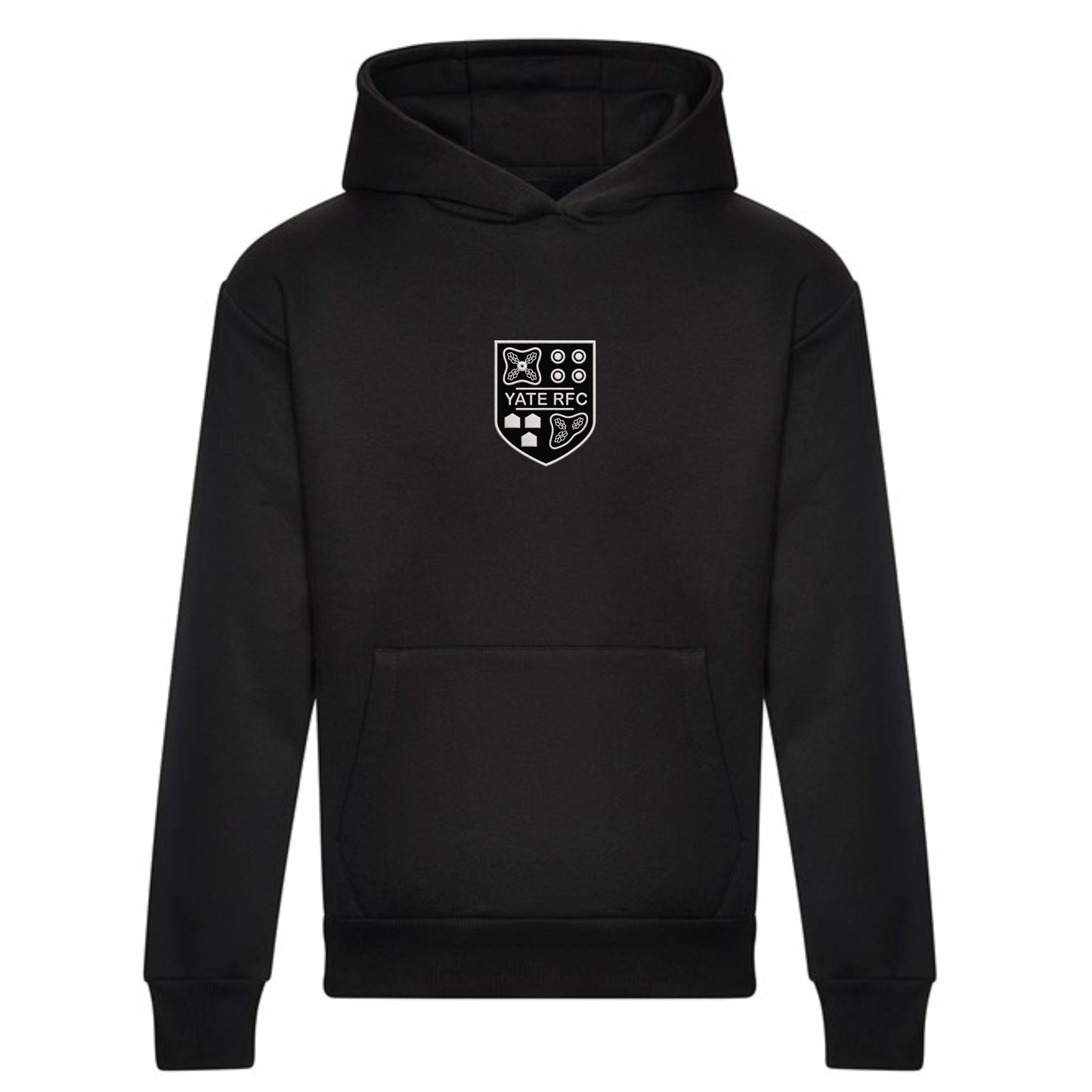 Yate RFC -  Heavy Weight All Black Crest Hoodie - Unisex