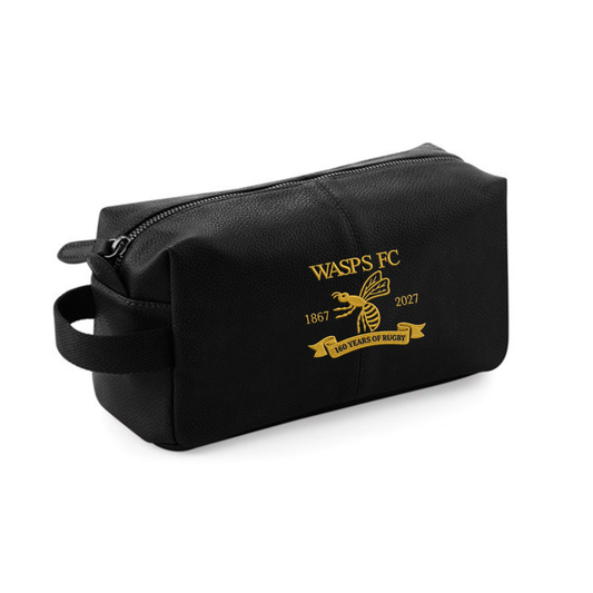 Wasps FC - Capsule Collection - Leather Wash Bag